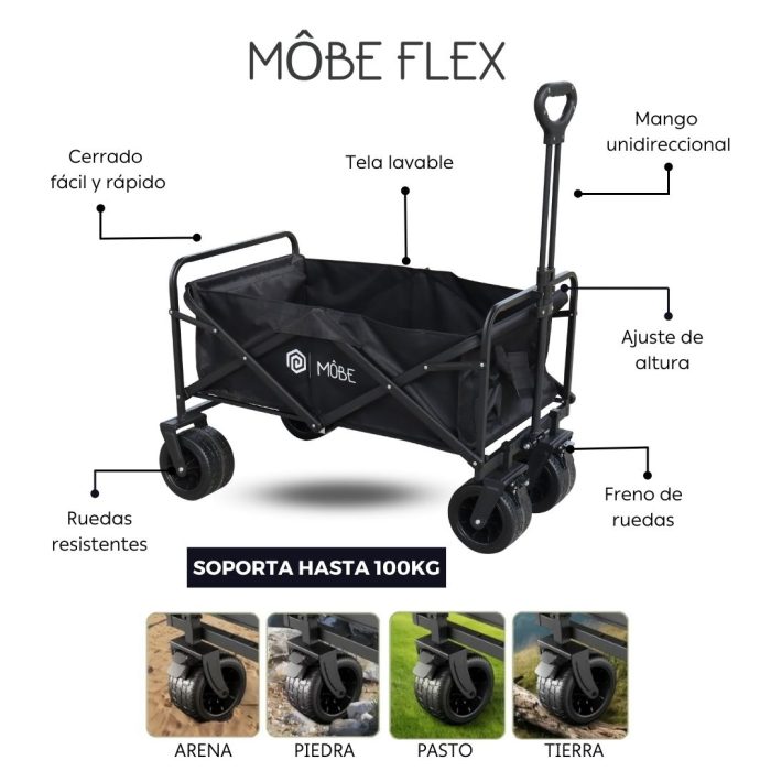 Môbe Carros - Carros Plegables para Camping, Paseo, Compras, etc. Môbe Carros - Carros Plegables para Camping, Paseo, Compras, etc.